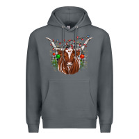 Rock christmas  texas longhorn Premium Hoodie - JahusDesignShop