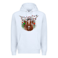 White christmas  texas longhorn Premium Hoodie - JahusDesignShop