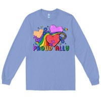 Colony Blue proud ally Long Sleeve Tee - MaliasSmallBusiness