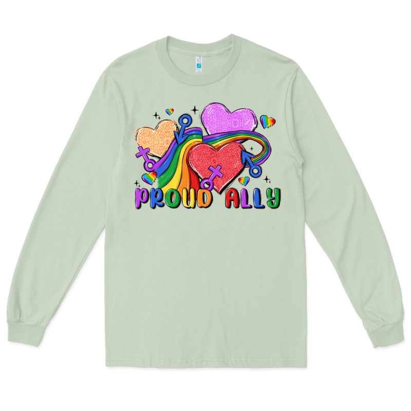 Proud Ally Long Sleeve Tee by MaliasSmallBusiness | Teevron