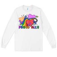 White proud ally Long Sleeve Tee - MaliasSmallBusiness
