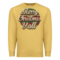 Antique Gold Merry Christmas Y'all Premium Sweatshirt - Bettercallsaul