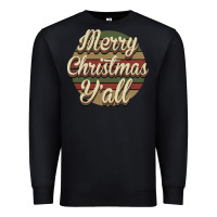 Black Merry Christmas Y'all Premium Sweatshirt - Bettercallsaul