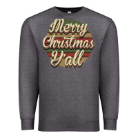 Charcoal Heather Merry Christmas Y'all Premium Sweatshirt - Bettercallsaul