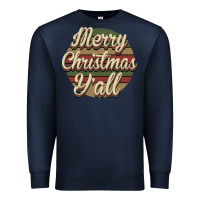 Navy Merry Christmas Y'all Premium Sweatshirt - Bettercallsaul