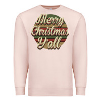 Pale Pink Merry Christmas Y'all Premium Sweatshirt - Bettercallsaul