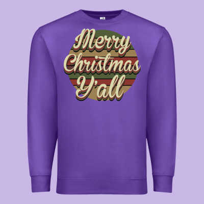 Merry Christmas Y'all Premium Sweatshirt Designed By Bettercallsaul