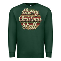 Sports Green Merry Christmas Y'all Premium Sweatshirt - Bettercallsaul