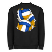 Black volleyball patch Heavyweight Sweatshirt - AdoDesignShop
