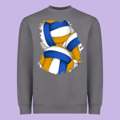 Volleyball Patch Heavyweight Sweatshirt Designed By Adodesignshop
