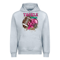 Heather Grey Tackle Cancer Urban Hoodie - HowdyJamesFarm