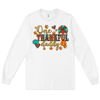 White one thankful daddy Long Sleeve Tee - JahusDesignShop
