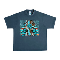 Midnight Navy cross gemstone background Urban Heavy Tee - AdoDesignShop