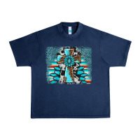 Navy cross gemstone background Urban Heavy Tee - AdoDesignShop