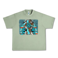 Oil Green cross gemstone background Urban Heavy Tee - AdoDesignShop