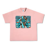 Salmon cross gemstone background Urban Heavy Tee - AdoDesignShop