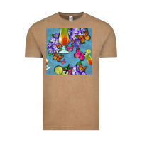 Vintage Coffee butterfly cocktail Vintage Tee - BundleAndBundleShop