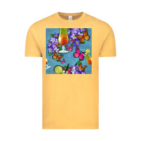 Vintage Mustard butterfly cocktail Vintage Tee - BundleAndBundleShop