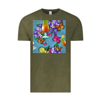 Vintage Olive butterfly cocktail Vintage Tee - BundleAndBundleShop