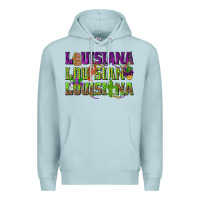 Blue Mist Louisiana Mardi Gras Premium Hoodie - NancyCooperArtShop