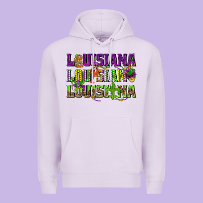 Louisiana Mardi Gras Premium Hoodie Designed By Nancycooperartshop