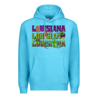 Ocean Blue Louisiana Mardi Gras Premium Hoodie - NancyCooperArtShop