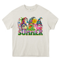 Cream hello summer gnome Heavy Core Tee - texasbilliewilder