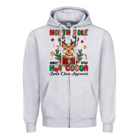 Heather Grey north pole hot cocoa Zipper Hoodie - MaliasSmallBusiness