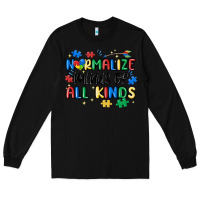 Black normalize minds of all kinds Long Sleeve Tee - MaliasSmallBusiness