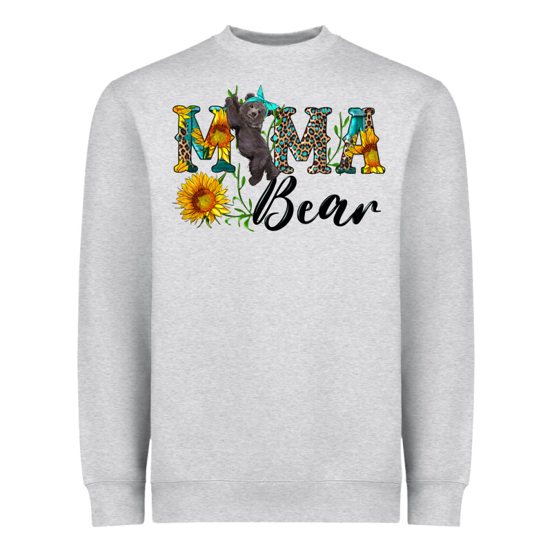 Blue Mama Bear With Cute Bear Heavyweight Sweatshirt by Artiststas | Teevron