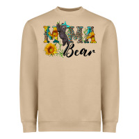 Mushroom blue mama bear with cute bear Heavyweight Sweatshirt - Artiststas