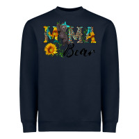 Navy blue mama bear with cute bear Heavyweight Sweatshirt - Artiststas