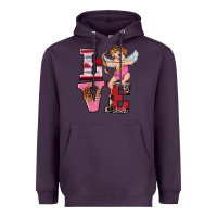 Plum valentine's day cupid love Heavyweight Hoodie - RanaPortraitStore