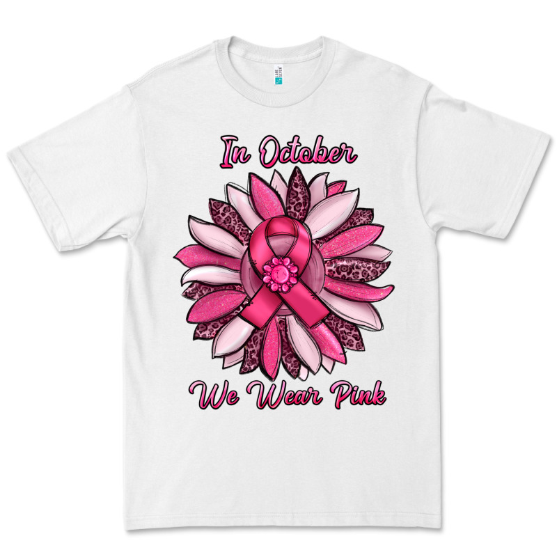 In October We Wear Pink Sunflower Premium Tee by RanaPortraitStore | Teevron