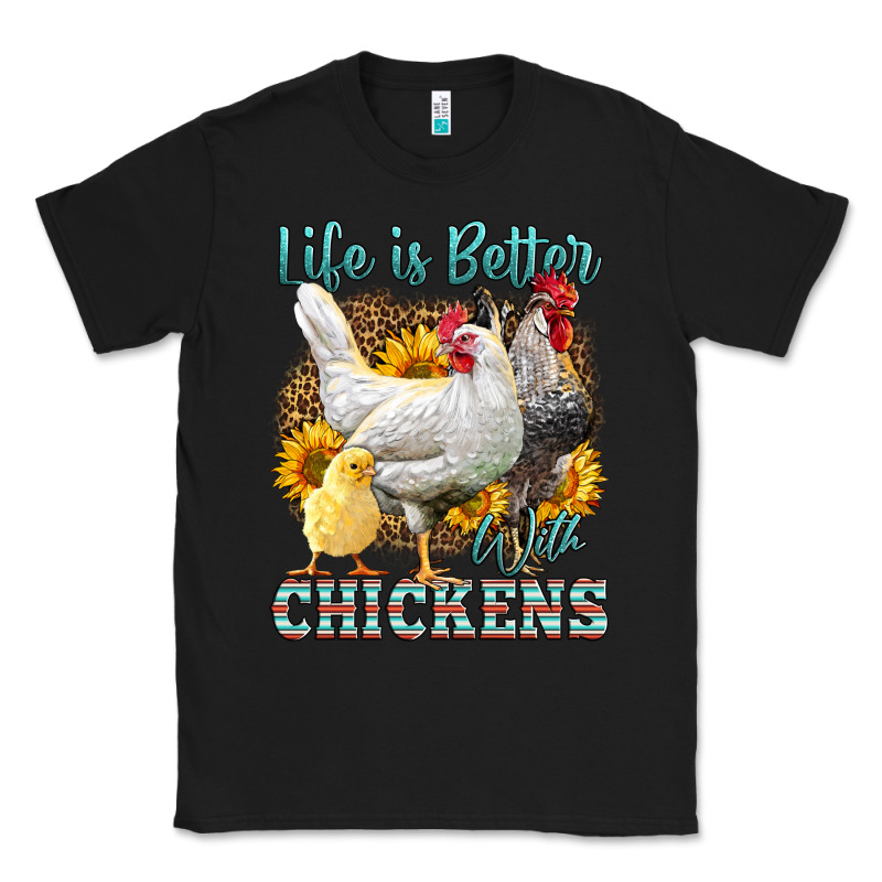 Western Life Is Better With Chickens Classic Tee by LillyAllenDesigns | Teevron