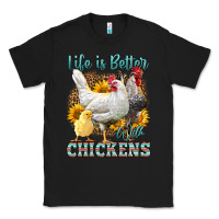 Black Western Life Is Better With Chickens Classic Tee - LillyAllenDesigns