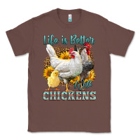 Chestnut Western Life Is Better With Chickens Classic Tee - LillyAllenDesigns
