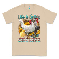 Mushroom Western Life Is Better With Chickens Classic Tee - LillyAllenDesigns