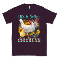Plum Western Life Is Better With Chickens Classic Tee - LillyAllenDesigns