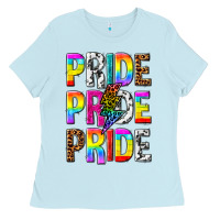 Baby Blue pride pride pride Ladies Tee - texasbilliewilder