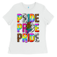 White pride pride pride Ladies Tee - texasbilliewilder