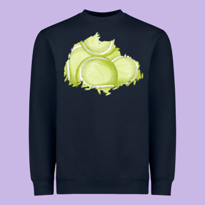 Tennis Patch Heavyweight Sweatshirt Designed By Adodesignshop