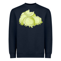 Navy tennis patch Heavyweight Sweatshirt - AdoDesignShop