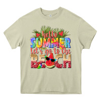 Mossy hello summer lets go to the beach Heavy Core Tee - texasbilliewilder