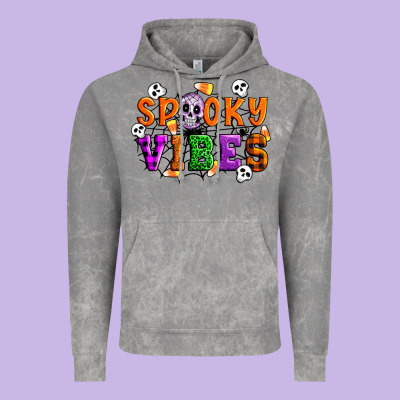 Spooky Vibes Vintage Hoodie Designed By Artiststas