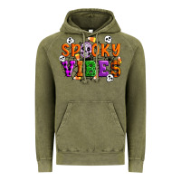 Vintage Olive Spooky vibes Vintage Hoodie - Artiststas