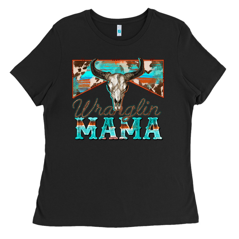 Wranglin Mama Ladies Tee by Zillion Design Studio | Teevron