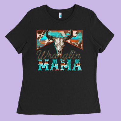 Wranglin Mama Ladies Tee Designed By Zillion Design Studio