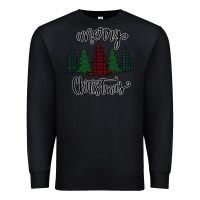 Black Merry Christmas Trees Premium Sweatshirt - Bettercallsaul