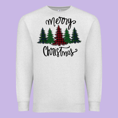 Merry Christmas Trees Premium Sweatshirt Designed By Bettercallsaul